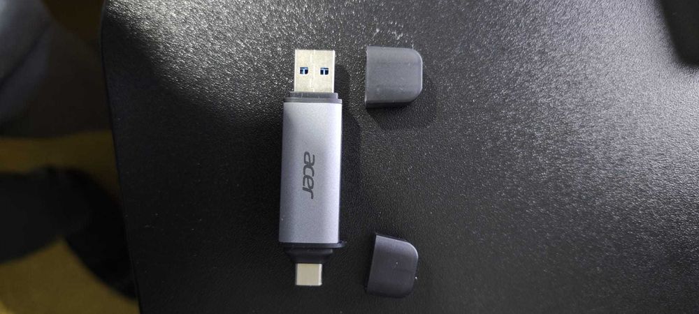 Leitor SD/microSD Acer USB-C Alta Velocidade 5Gbps | Novo