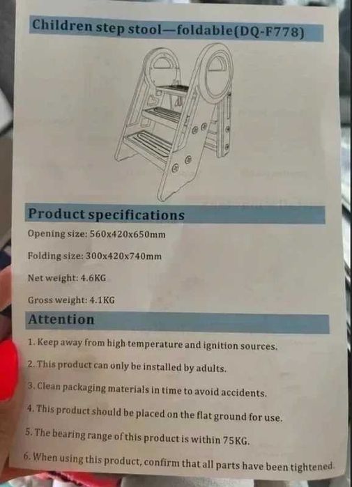 Nowe nieużywane schodki, podest dla dzieci, kitchen helper