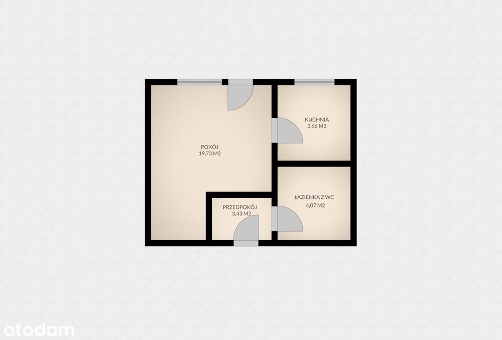 Pierwsze piętro 30,89 m2_Balkon_Koszarowa.