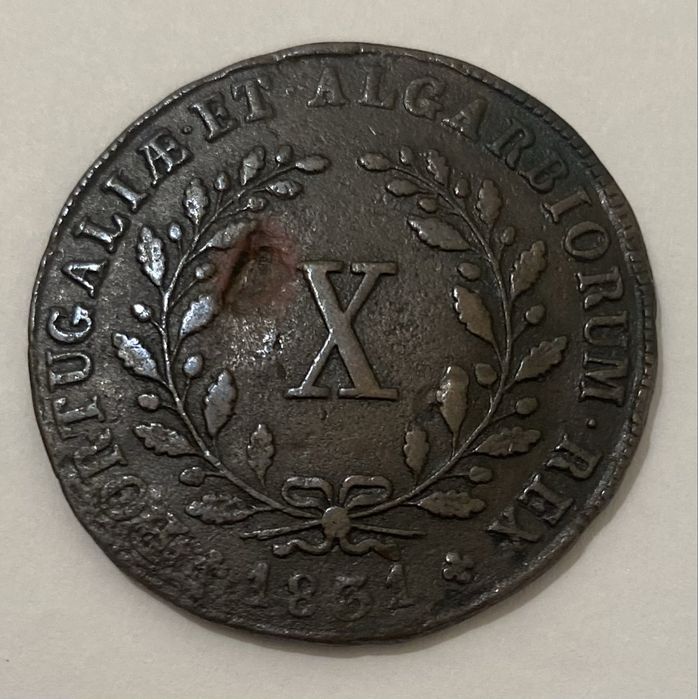 Moeda  826 - D MIGUEL I - X Reis 1831