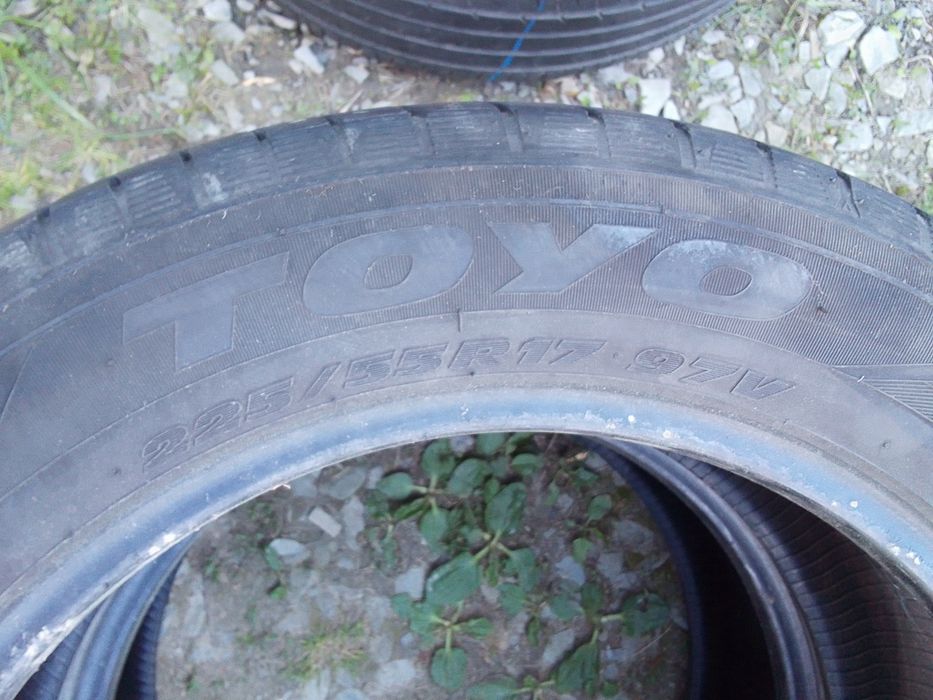 Cena za 2 Opony letnie 225/55r17 TOYO 6.5mm