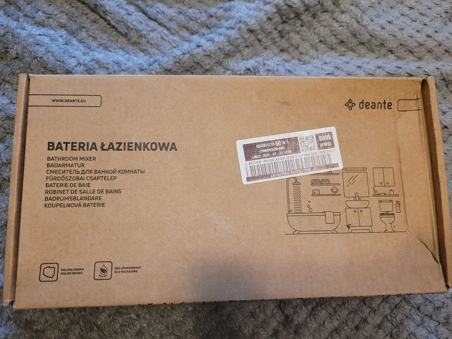 Deante Alpinia Gold Bateria umywalkowa złota połysk BGA_Z20M