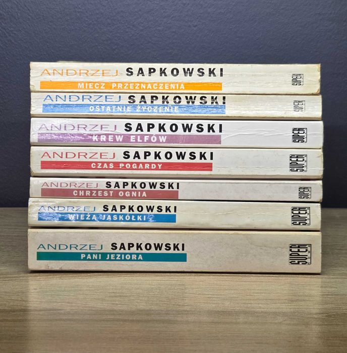 Premierowy druk Pierwszego Wydania Wiedźmin 1-7 Andrzej Sapkowski