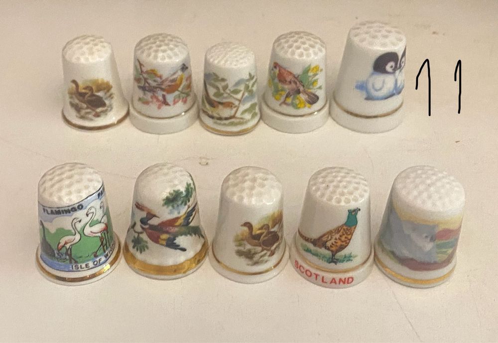 Lotes de 10 dedais variados