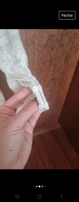 Vestido rendado 7 anos Zara