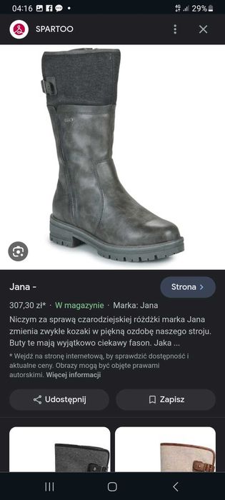 Buty Jana Damskie rozmiar 40