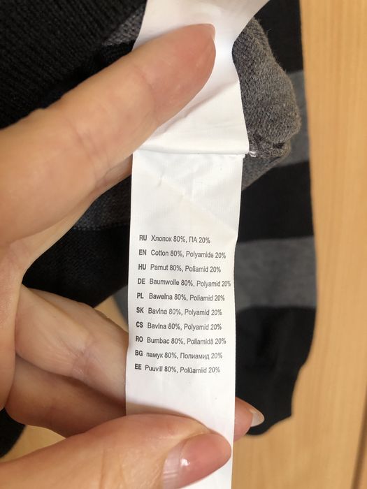 Свитер мужской, новый, тоненький, XL, 46 европейский