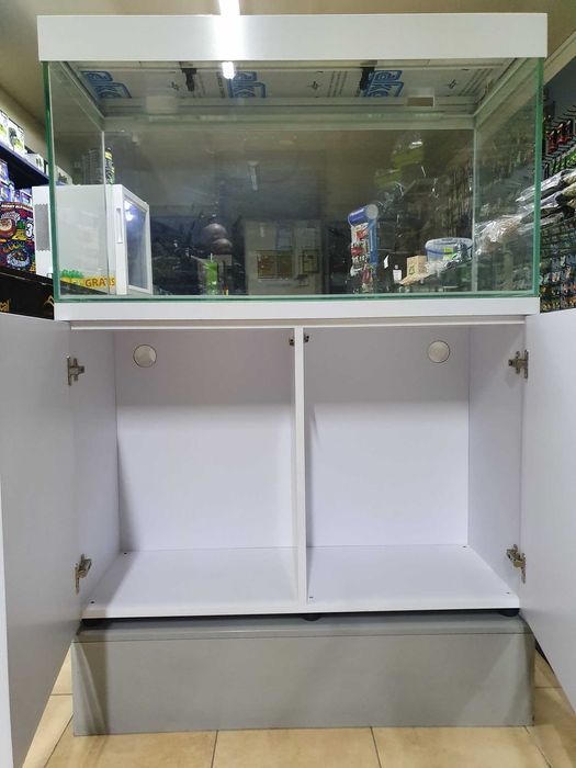 Akwarium 200 L - 100x40x50 optiwhite  zestaw akwariowy, pokrywa,