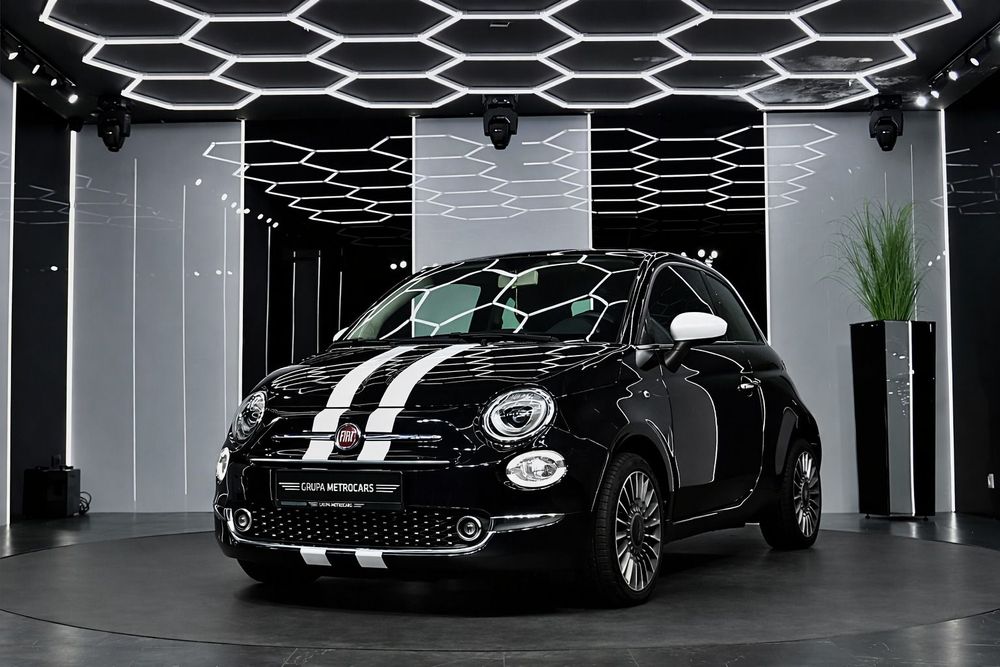 Fiat 500 SALON POLSKA / FV23%/ Gwarancja Serwisowa/ JEDYNY W PL / SKÓRA/ TOP