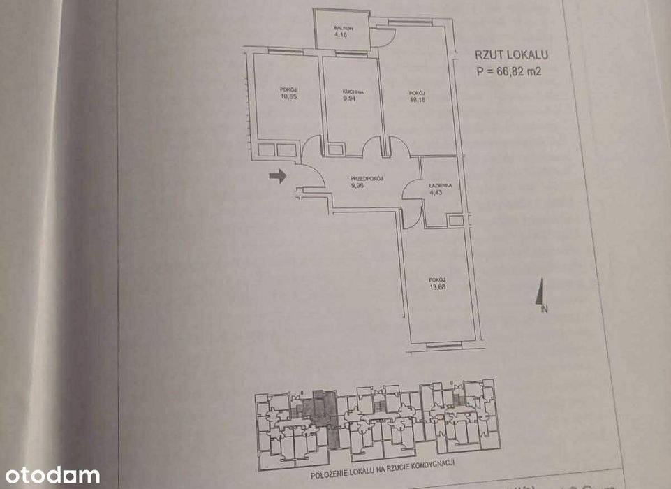 BEZ POŚREDNIKÓW/ 3 pokoje|oddzielna kuchnia| balkon| zamknięte osiedle