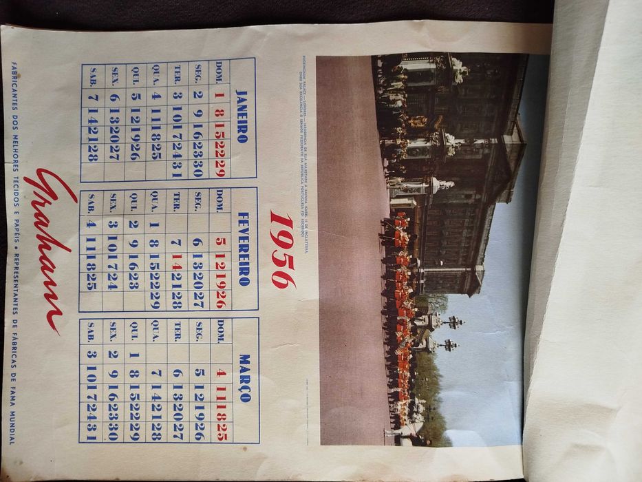 Calendário Graham 1956