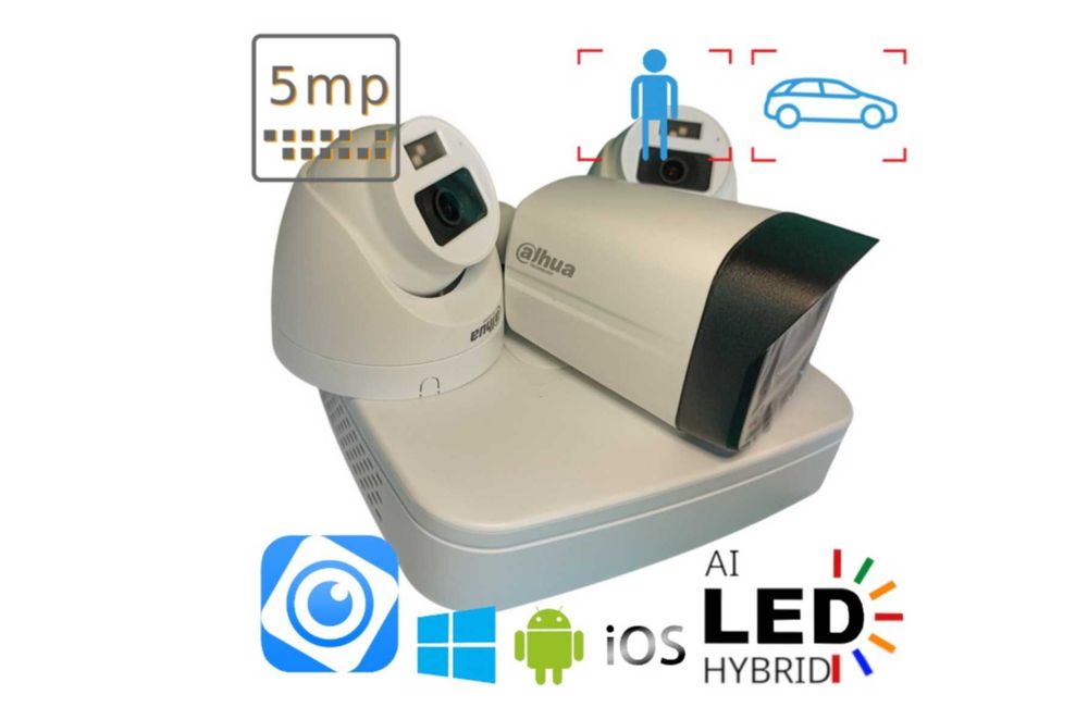 Комплект система камер видеонаблюдения на 8 уличных установка камера