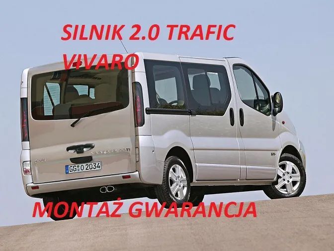 Silnik Trafic Vivaro 2.0 M9R786 EURO5 OPCJA MONTAŻU