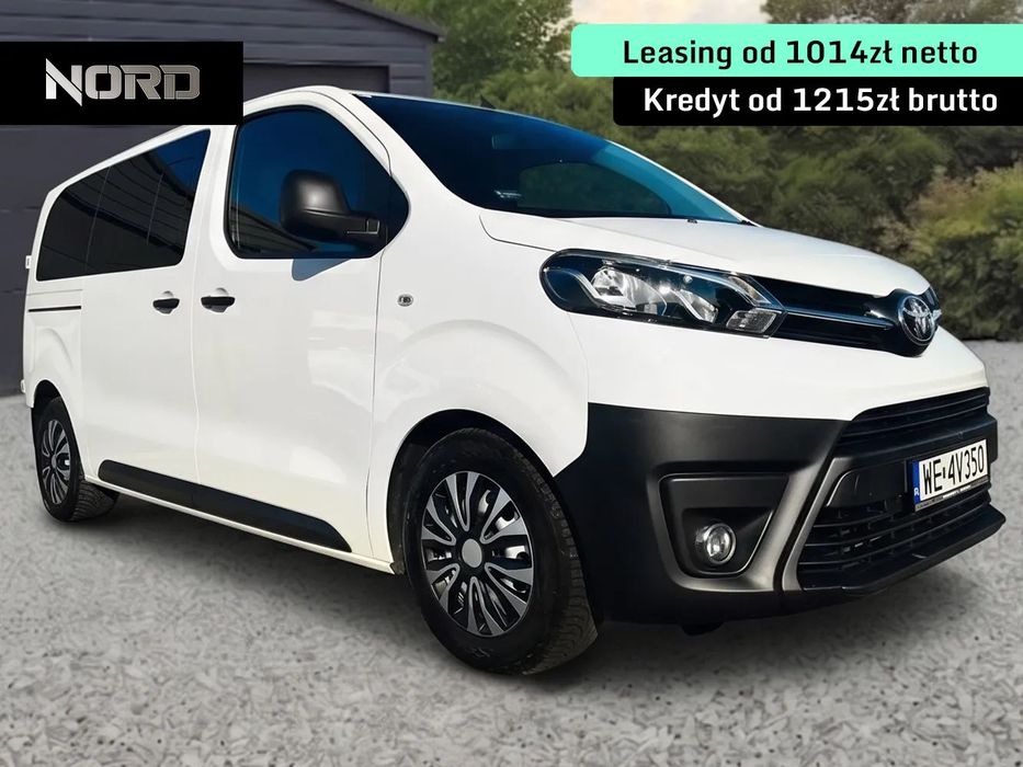 Toyota ProAce *Bezwypadkowy, FV23%, 9os. Kredytowanie/Leasing, gwarancja 12m gethelp