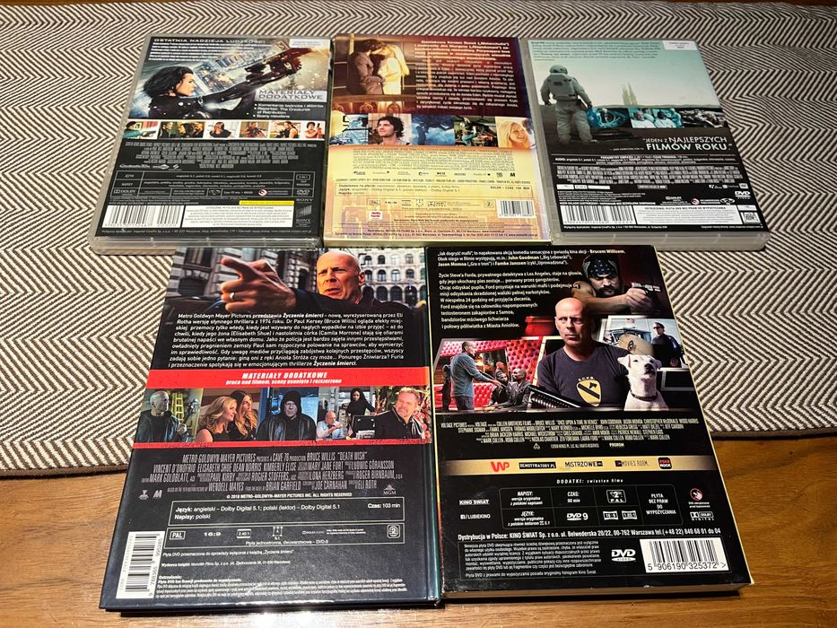 Zestaw 5 x dvd : Resodent Evil Ad Astra Życzenie Śmierci Jak dogryźć