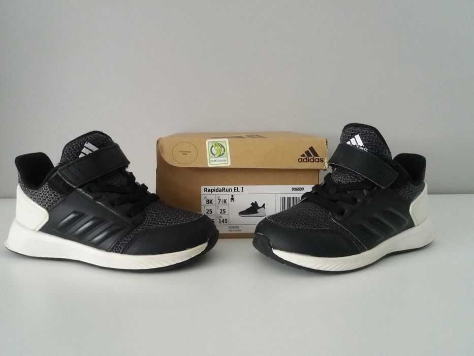 Buty r. 25 Adidas RapidaRun EL I czarne chłopięce jak NOWE wiele ofert