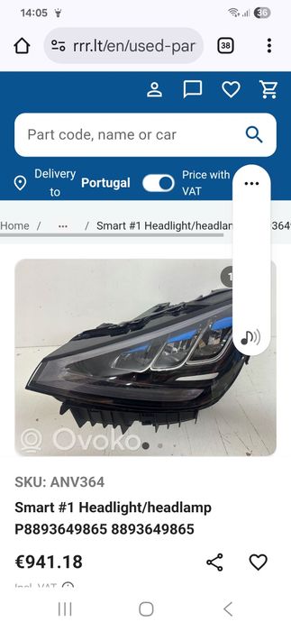 Opticas farois para mercedes w447