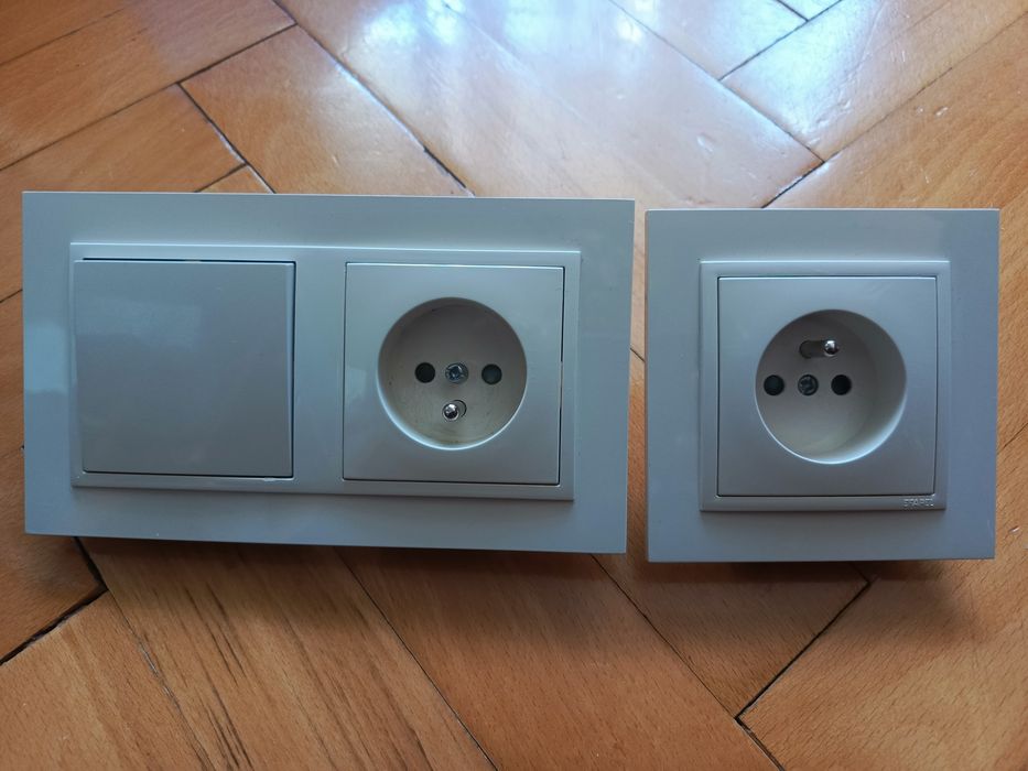 Efapel włącznik światła i gniazdko elektryczne