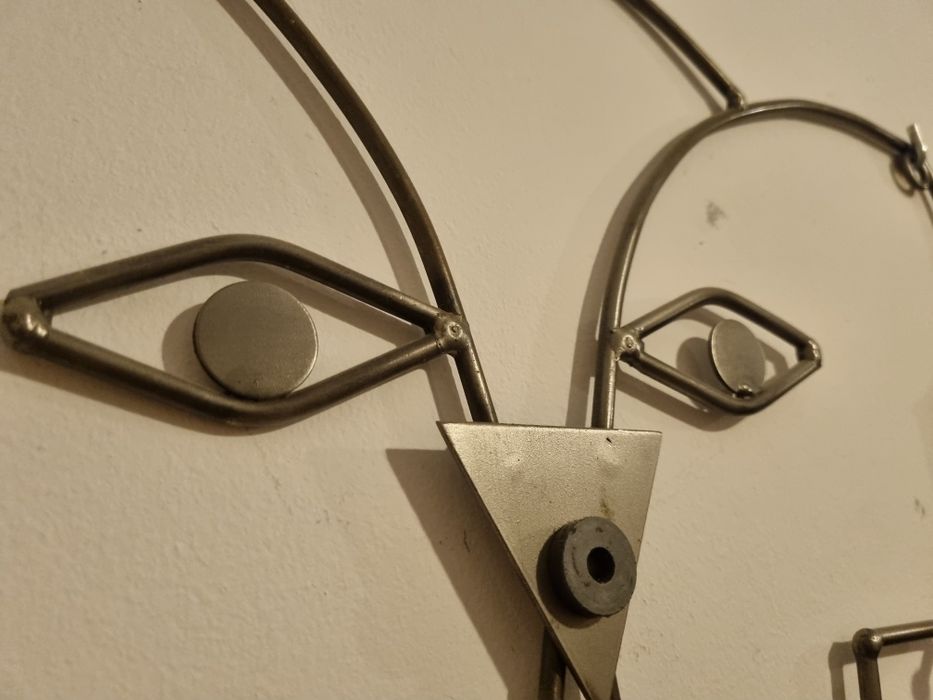 Wieszak uśmiechnięty kot metaloplastyka