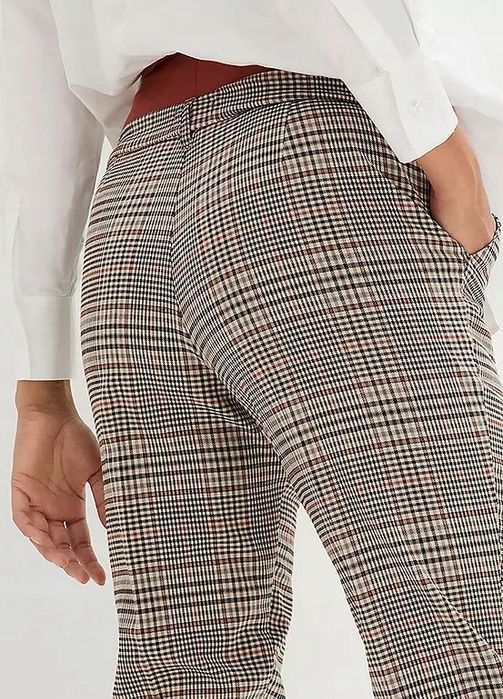 B.P.C spodnie ciążowe w kratę r.38