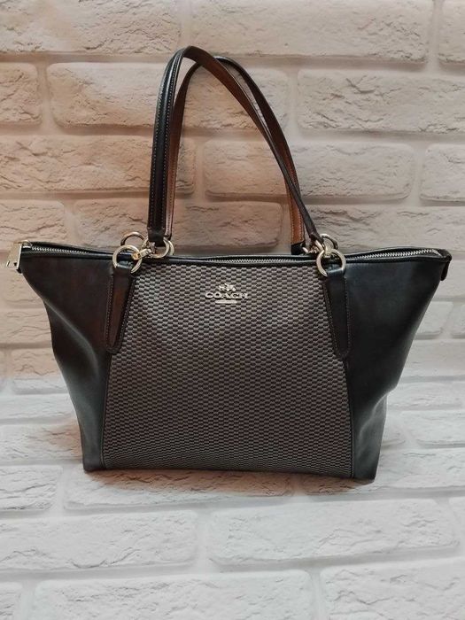 Сумка-саквояж coach exploded ava из натуральной кожи