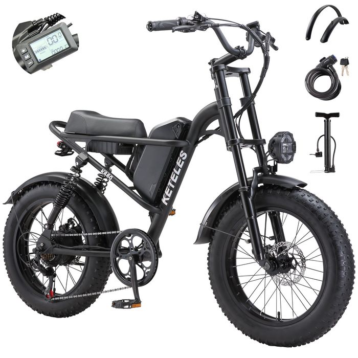 Bicicleta elétrica Keteles K880 48V17.5Ah 1500W