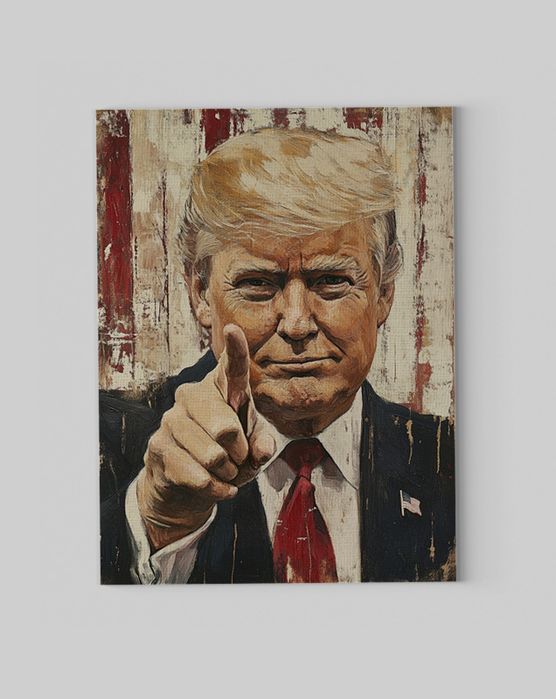 Ekskluzywny Portret Donalda Trumpa na Płótnie 60x80 cm