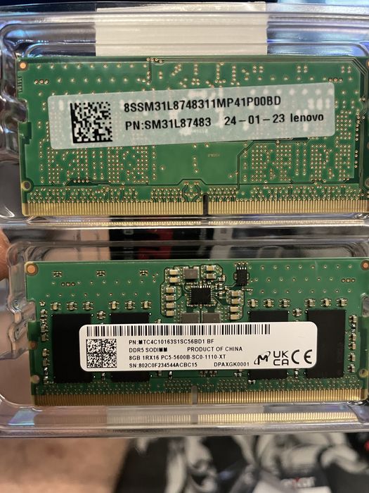 Pamiec samsunga z lenovo legion 5 2x8gb ddr5 5600mhz