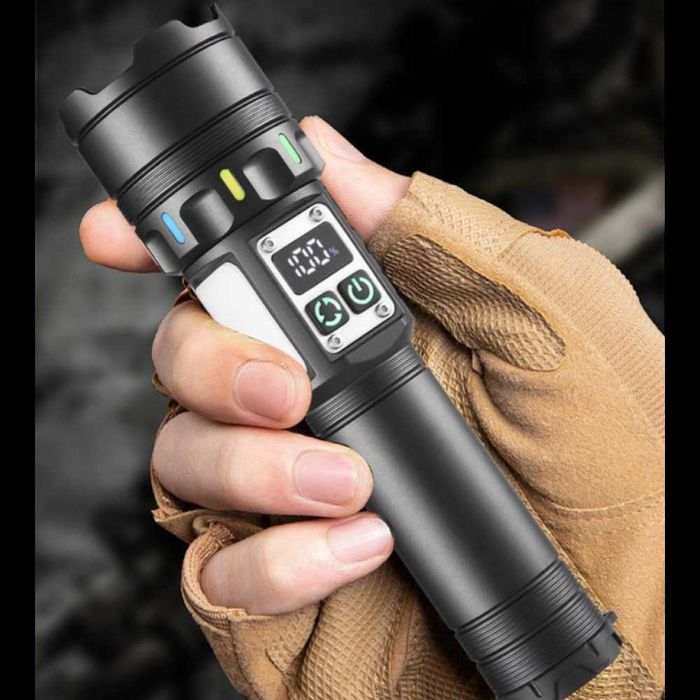 Аккумуляторный фонарь с боковым светом СОВА CB-A282-TG+COB