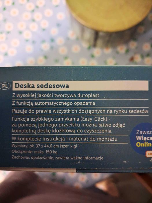 Deska sedesowa czarna- nowa