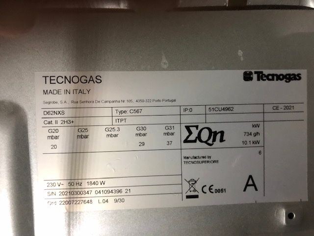 Fogão em Aço Inoxidável