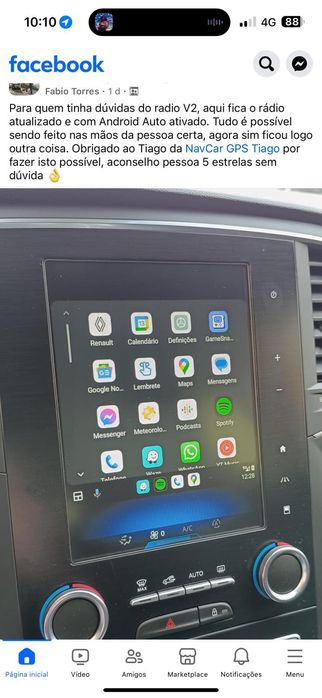 Mapas 2026 RLINK2 Renault Megane Scenic Kadjar Talisman +Android Auto