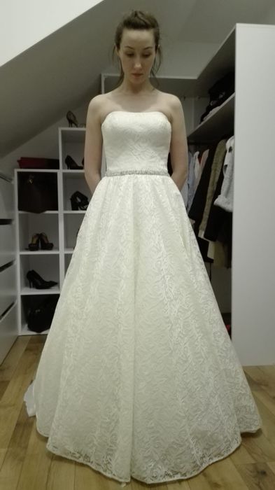 Koronkowa suknia ślubna r. 36