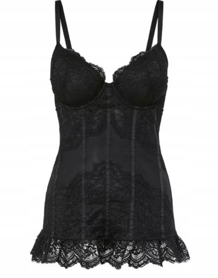 B.P.C czarny top koronkowy 85B.