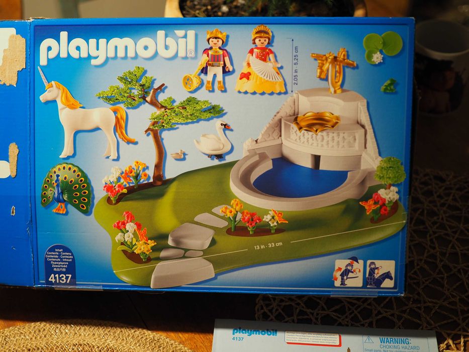 Playmobil 4137 - Baśniowa Kraina, Fontanna , jednorożec - KOMPLET 100%