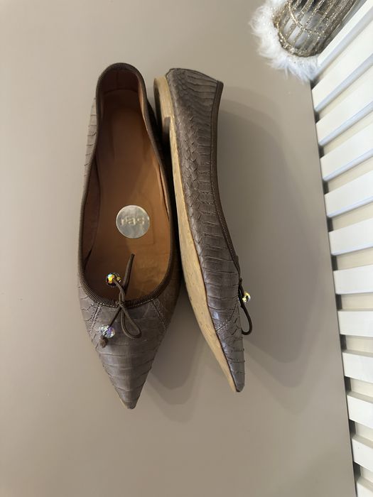 Балетки натуральна шкіра пітона 37,5- 38 іспанія