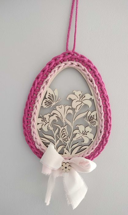 Wielkanoc ozdoba świąteczna zawieszka jajo