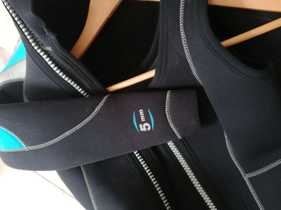 Fato mergulho 5mm e respetivo equipamento