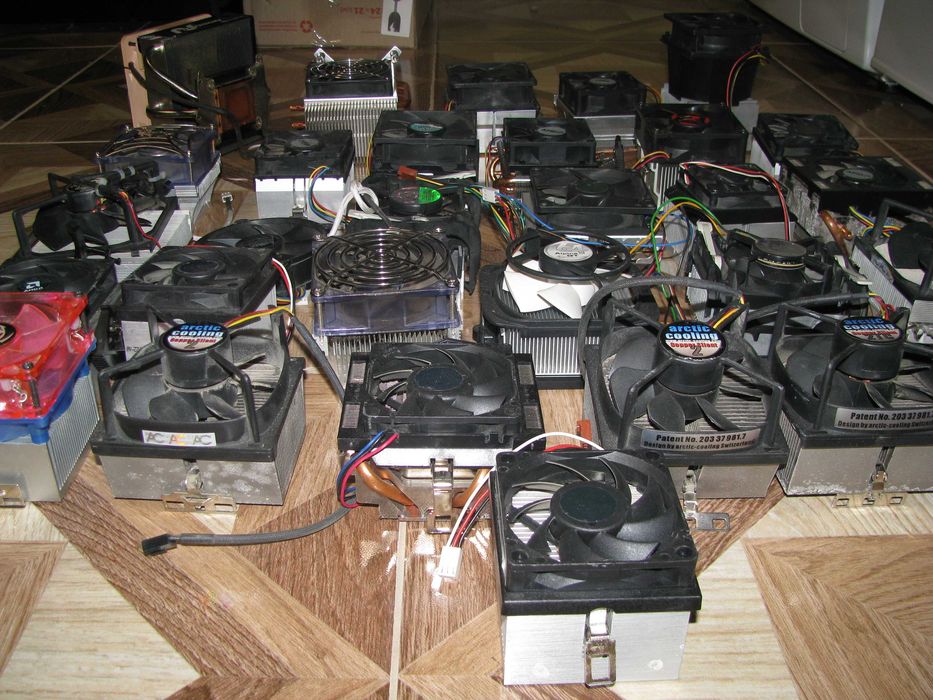 Кулер вентилятор (30 штук) система охолодження, комп"ютери