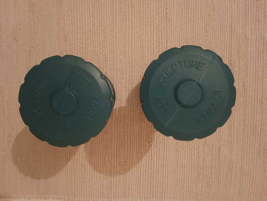 2 Aparelhos Ginástica, Abdominais e Fortalecimento + 2 Halteres 3 Kg