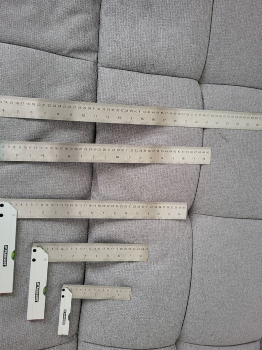 Metal Ruler Set with Level (Parkeside)64741011072513123