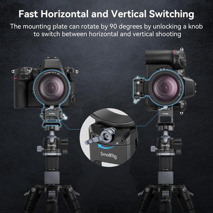 adaptador Smallrig de foto vertical e horizontal nikon Z