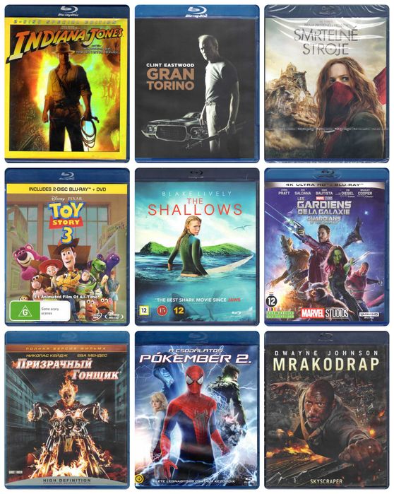 Оригінальні імпортні Blu-ray диски без перекладу