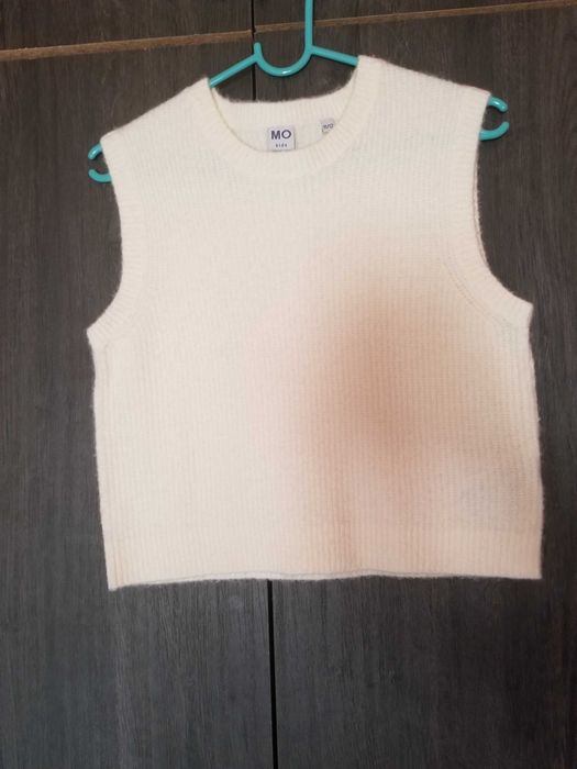 Colete de malha de menina