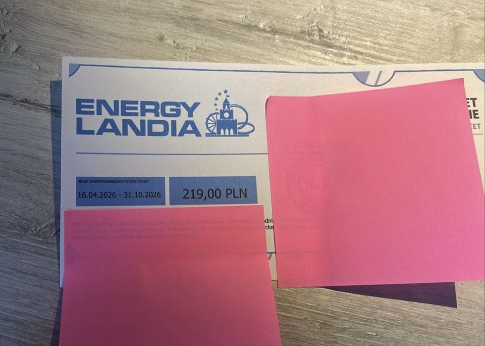 Bilet do energylandii - sezon wysoki (16.04.2026 - 31.10.2026)