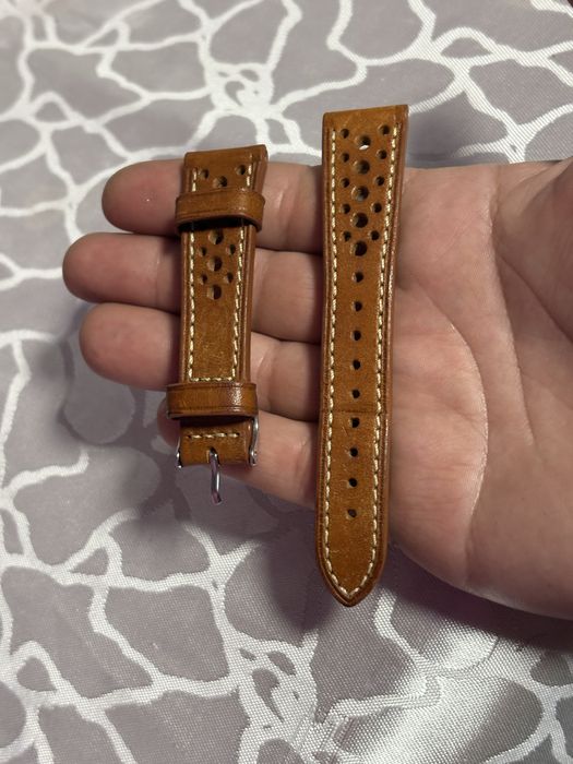 Skorzany Pasek do zegarka 20 mm