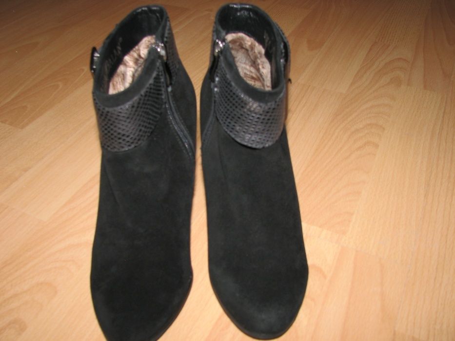Buty ze skóry naturalnej zamszowej
