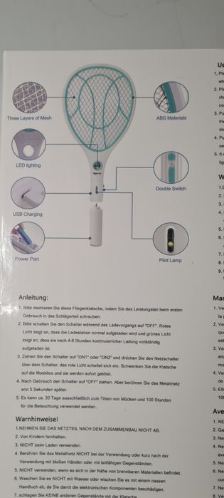 Elektryczna packa na owady