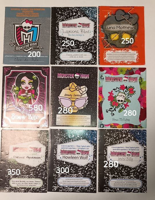 аксесуари одяг щоденники монстер хай monster high