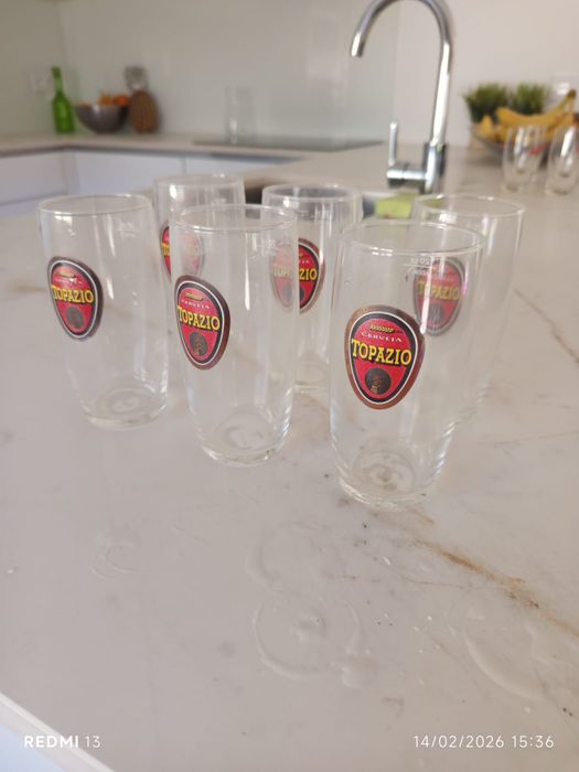6 Copos Topázio de Coleção – Individual 5€ ou Conjunto 20€